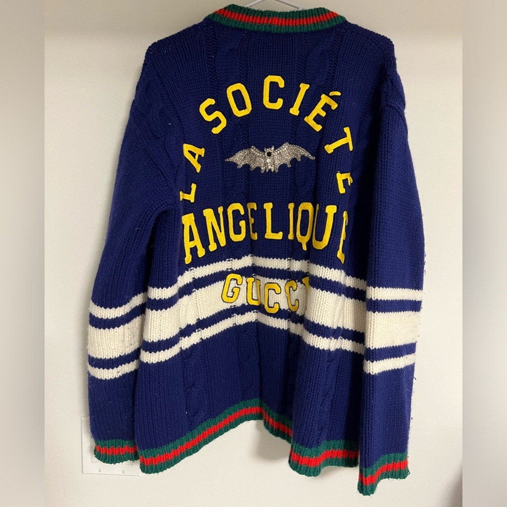 Gucci varsity sweater cardigan
